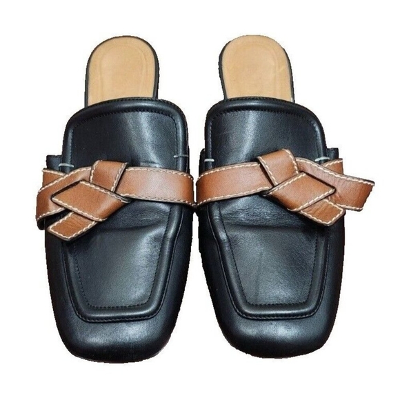 Loewe Black Gate Belted Leather Mule Size EU 39/US 9 - Picture 2 of 13